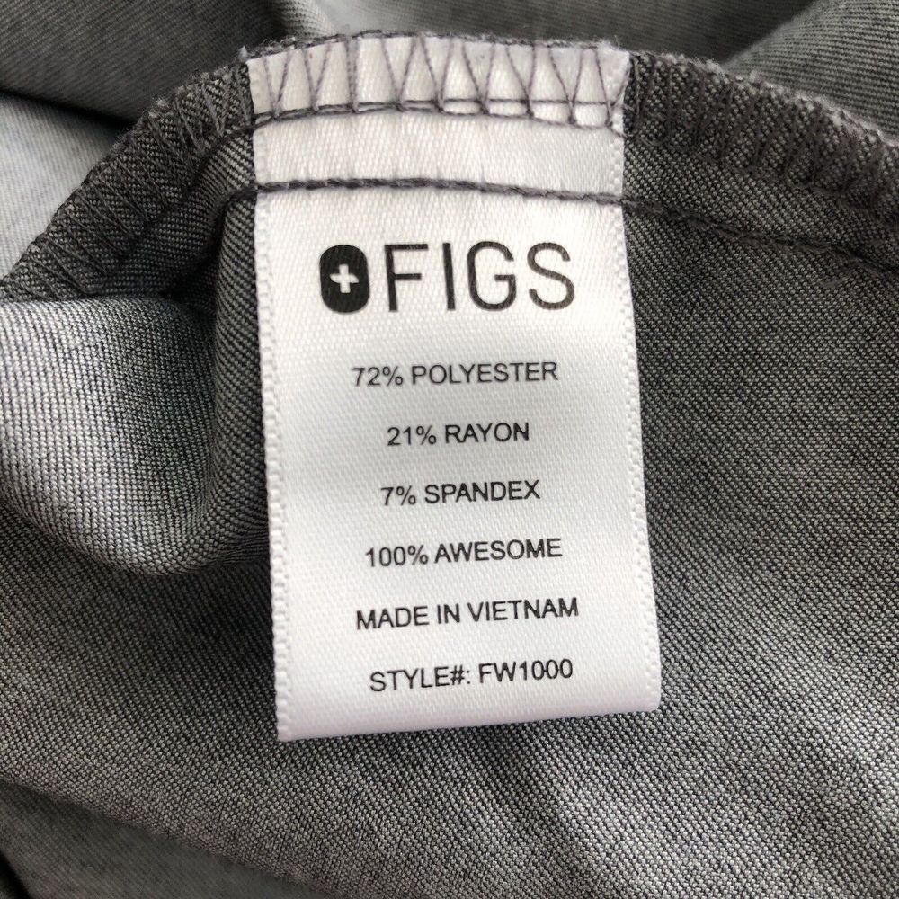 FIGS Gray Technical Collection Shirt Jogger Scrub Set Women's Large - Picture 6 of 16